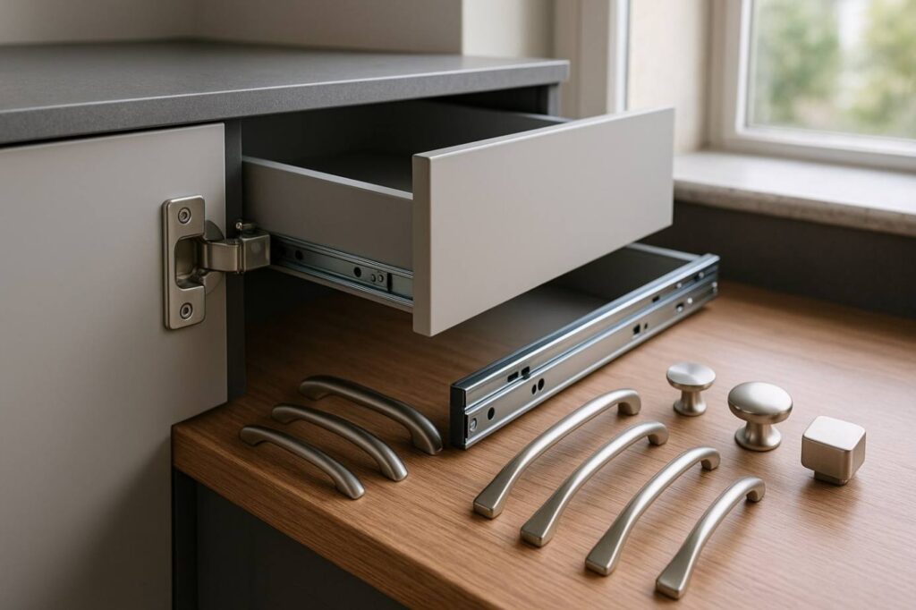 بررسی انواع و کاربردهای یراق‌آلات کابینت