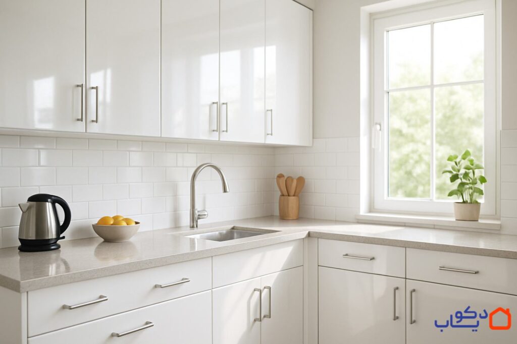 کابینت ام دی اف سفید براق