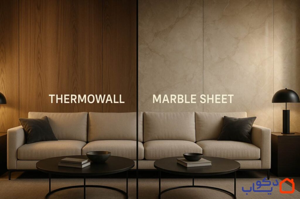 بررسی مزایا و معایب ترمووال و ماربل شیت