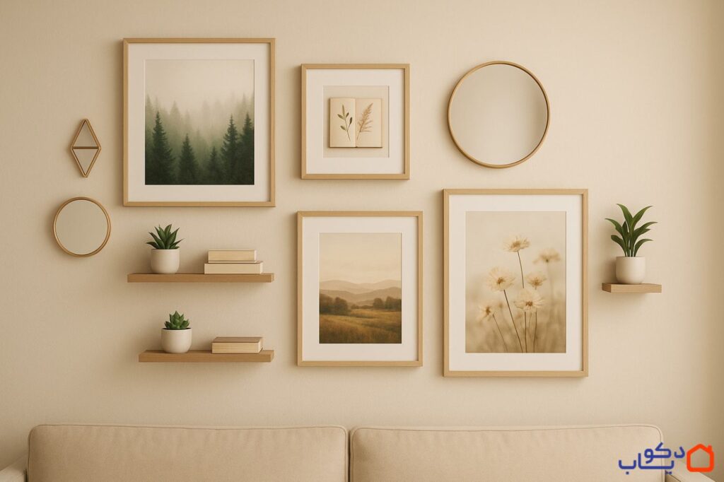 ایده های خلاقانه برای تابلو دیواری ، آینه و شلف