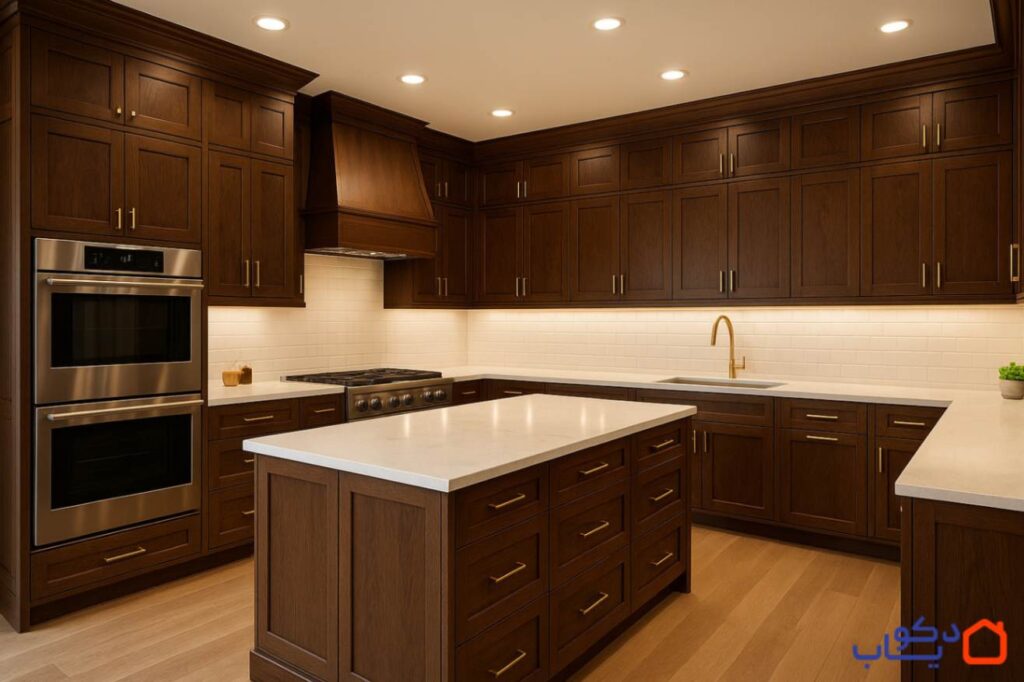 کابینت طرح چوب مناسب آشپزخانه
